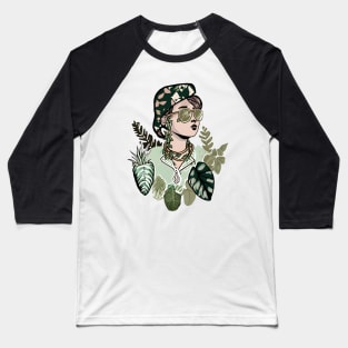 Monstera Plant Lady Baseball T-Shirt